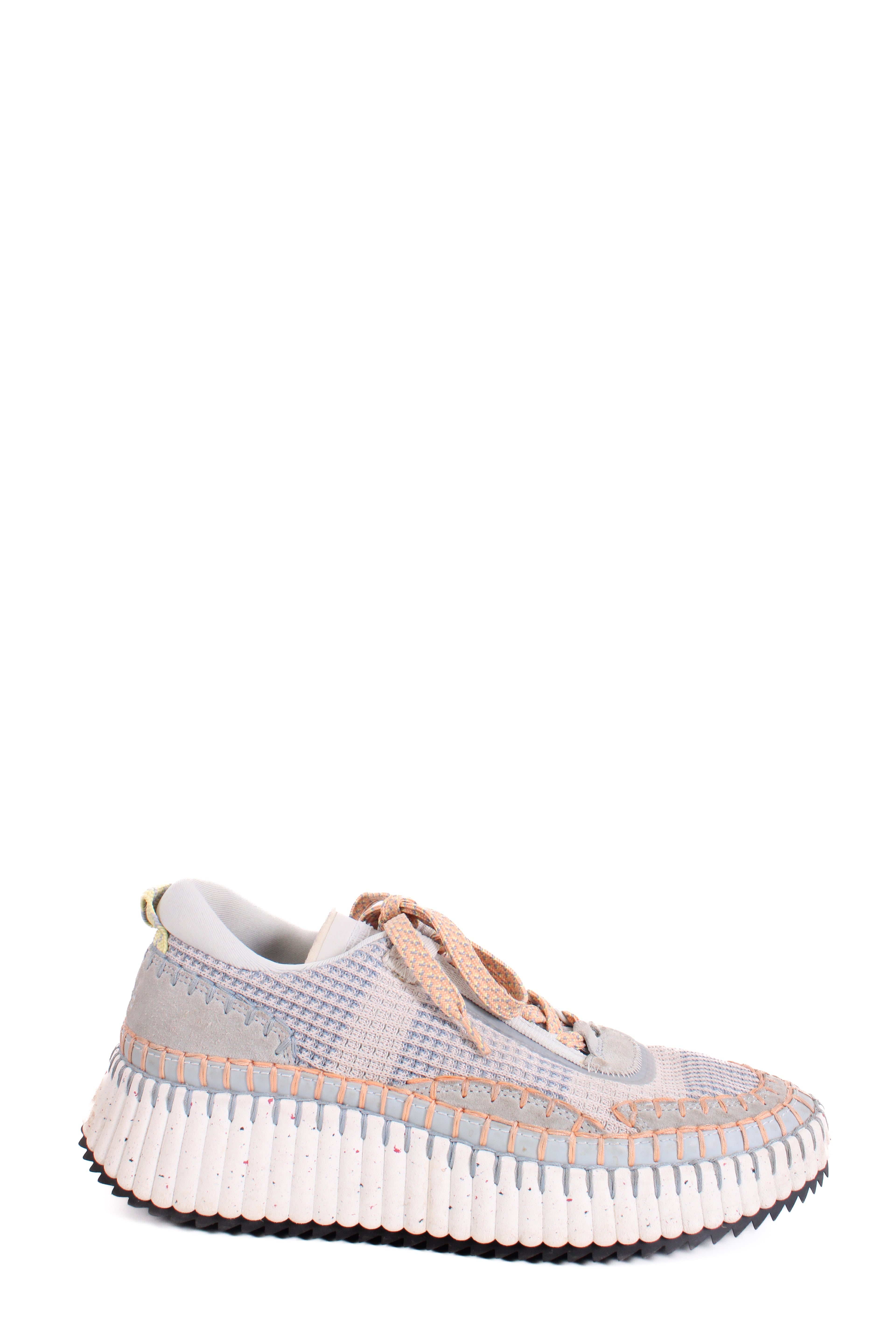 Chloe Nama Stitch Trainers Blue/ Orange 39