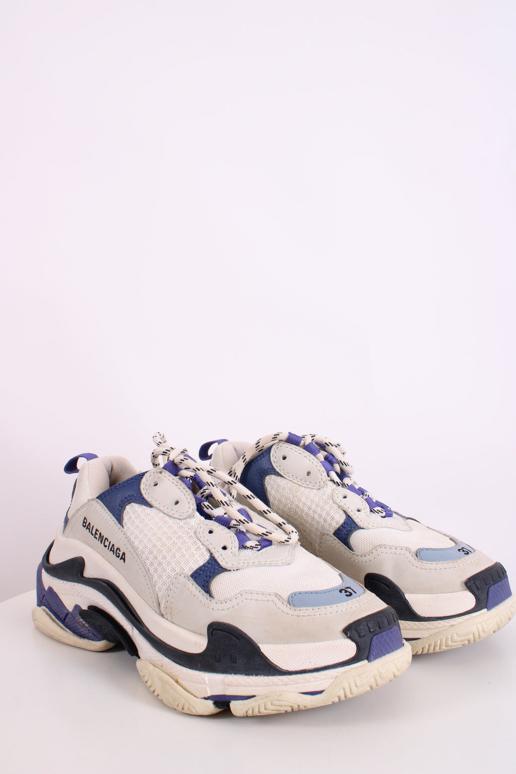 Balenciaga Triple S Trainers Purple/white/black 37