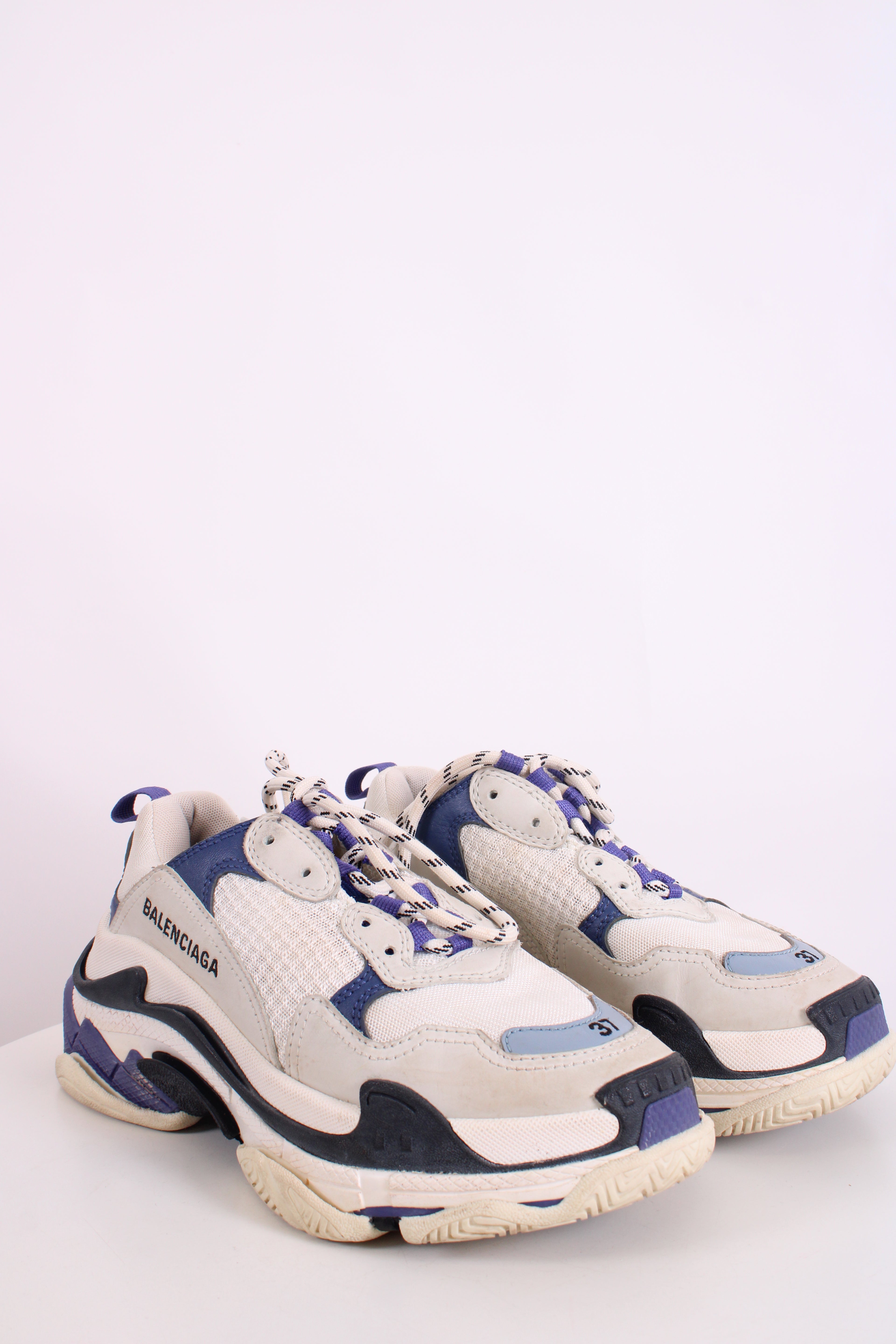 Balenciaga Triple S Trainers Purple/white/black 37