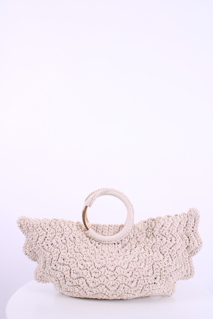 Chloe Paravent Crochet Bag Cream