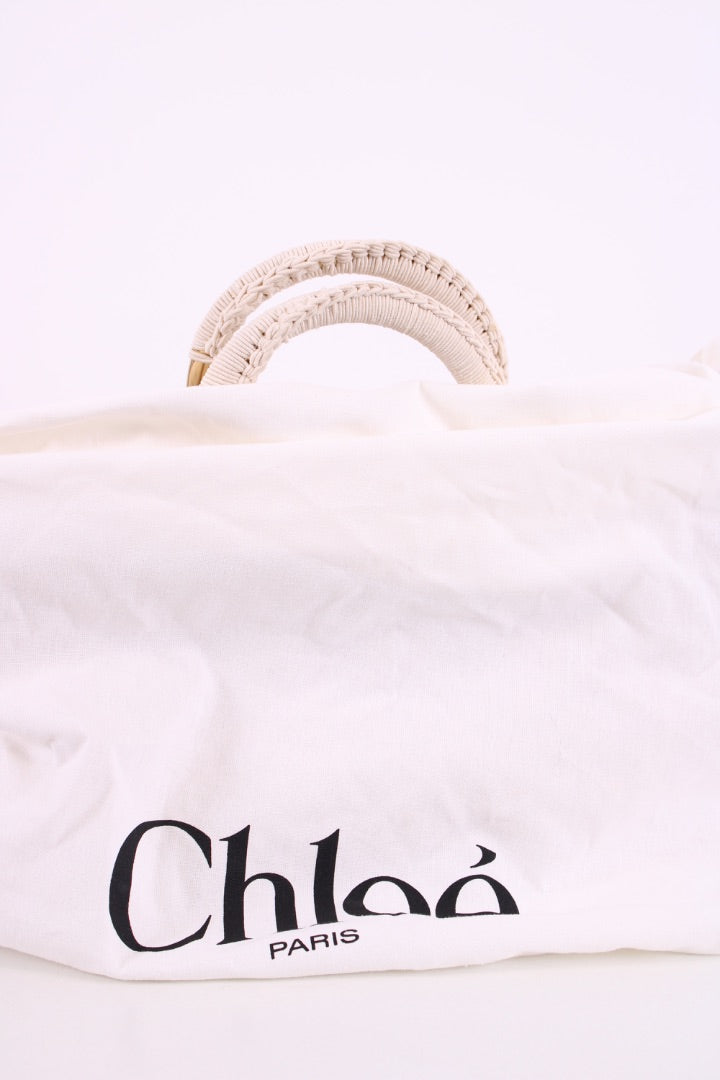 Chloe Paravent Crochet Bag Cream