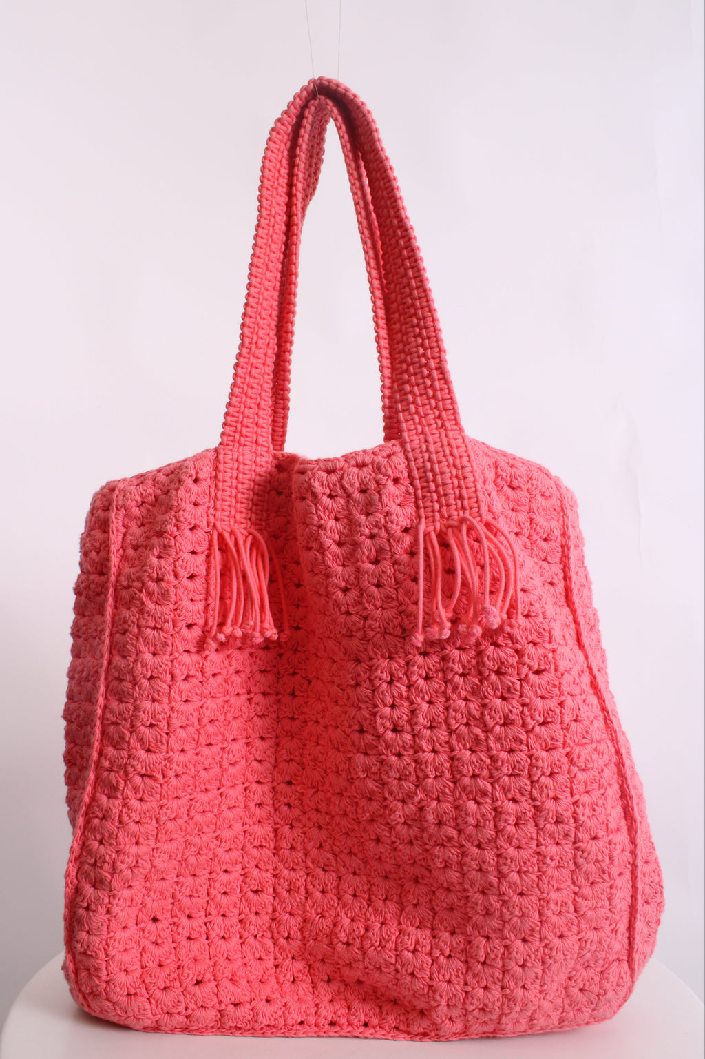 Zimmermann Crochet Tote Bag Coral