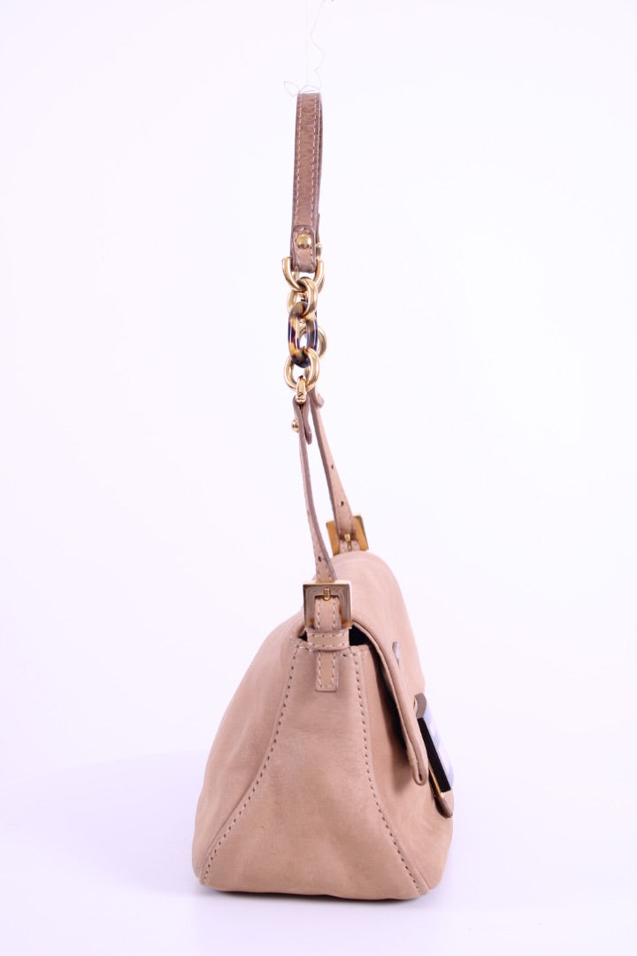 Fendi Mama Forever Mini Bag Metallic Beige