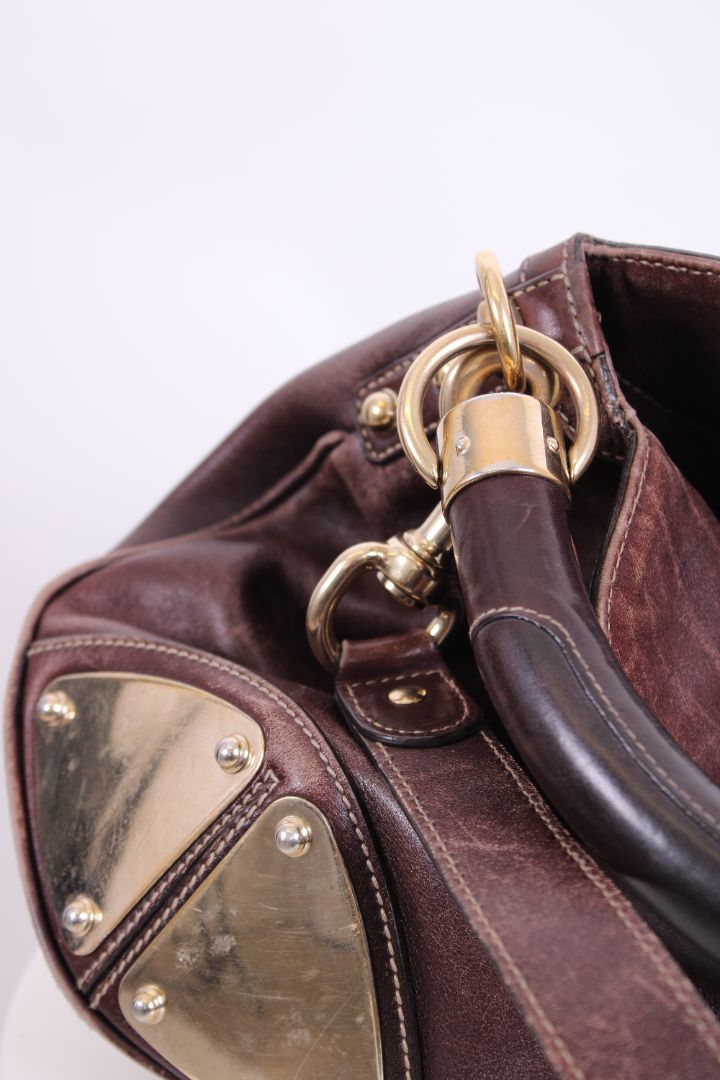 Gucci Indy Hobo Tassel Bag Brown