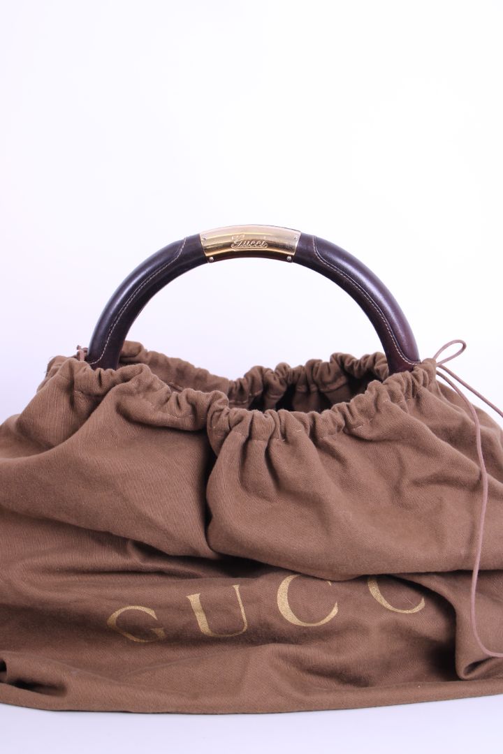Gucci Indy Hobo Tassel Bag Brown