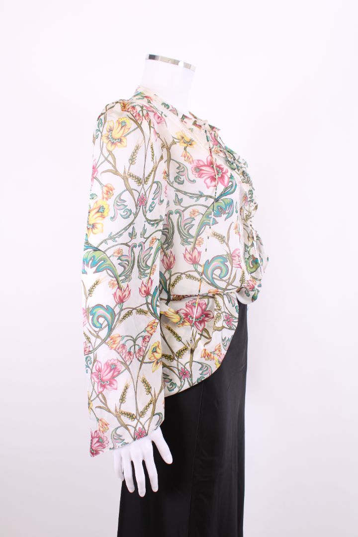 Roberto Cavalli Blouse Cream Floral 14