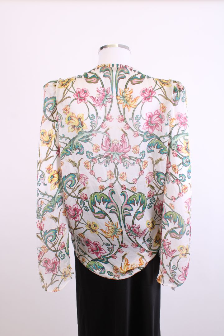 Roberto Cavalli Blouse Cream Floral 14