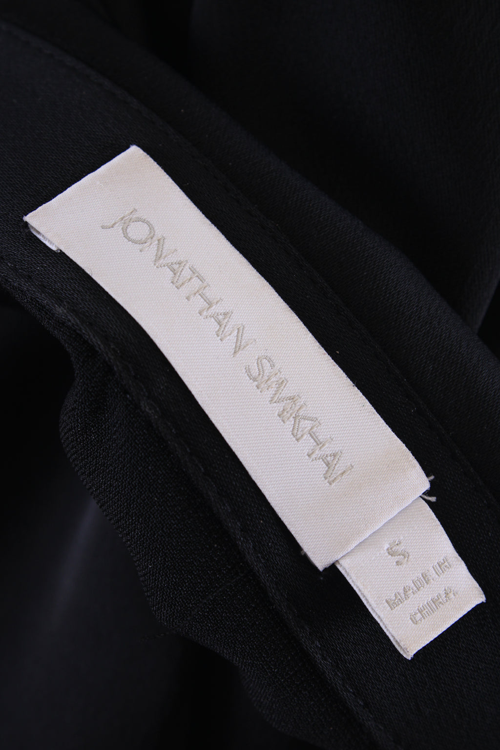 Jonathan Simkhai L/S Off The Shoulder Shirt Black S