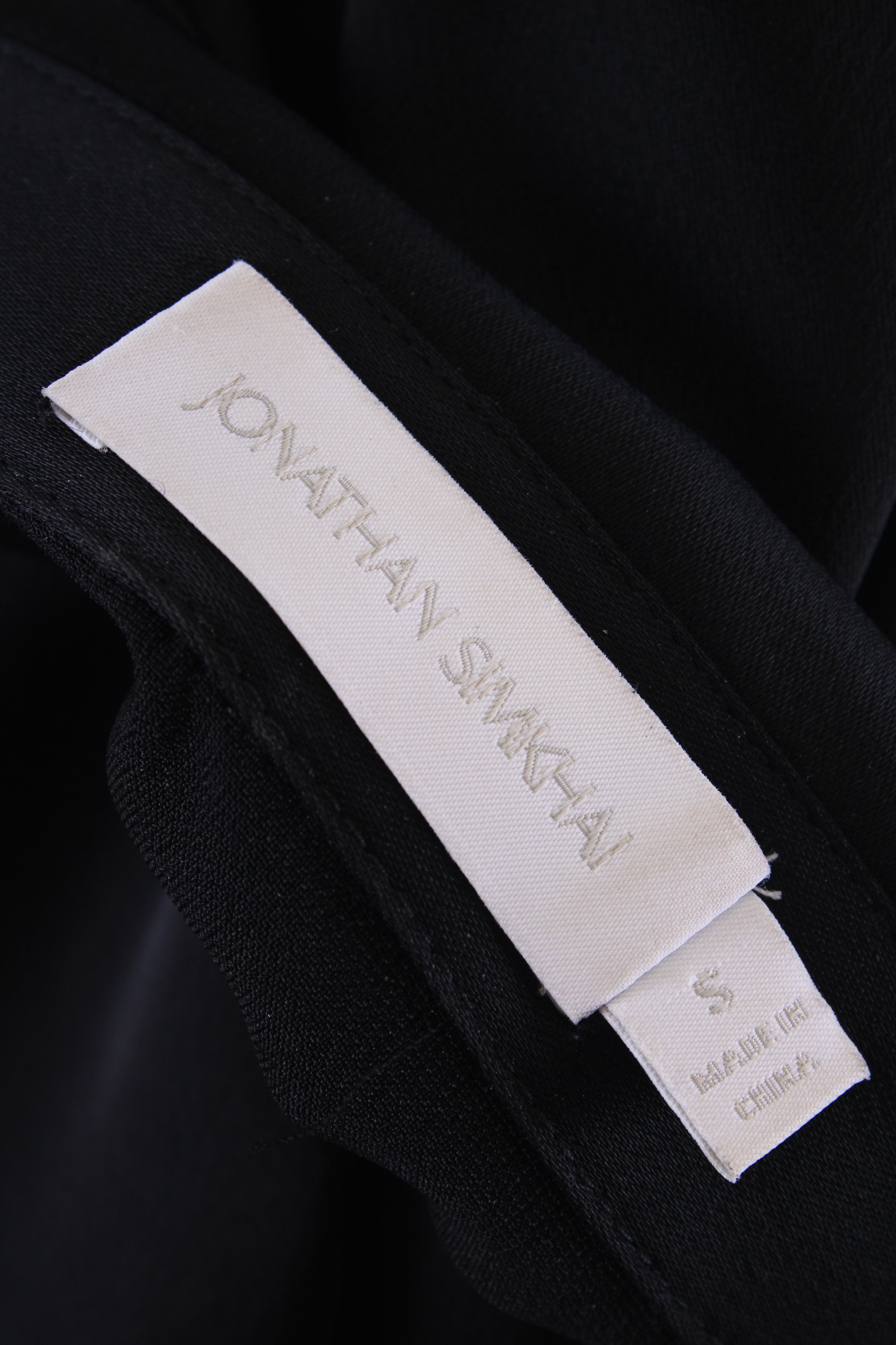Jonathan Simkhai L/S Off The Shoulder Shirt Black S