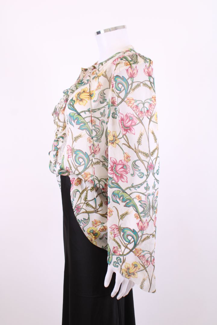 Roberto Cavalli Blouse Cream Floral 14