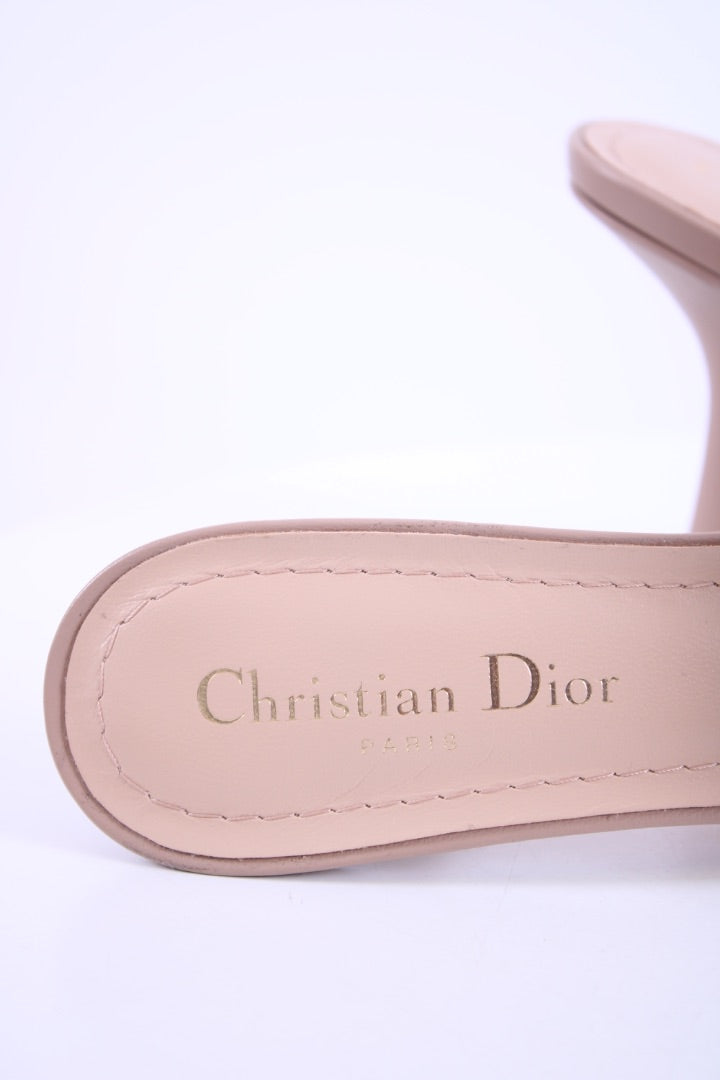 Christian Dior Blossom Mule Heels Nude 39