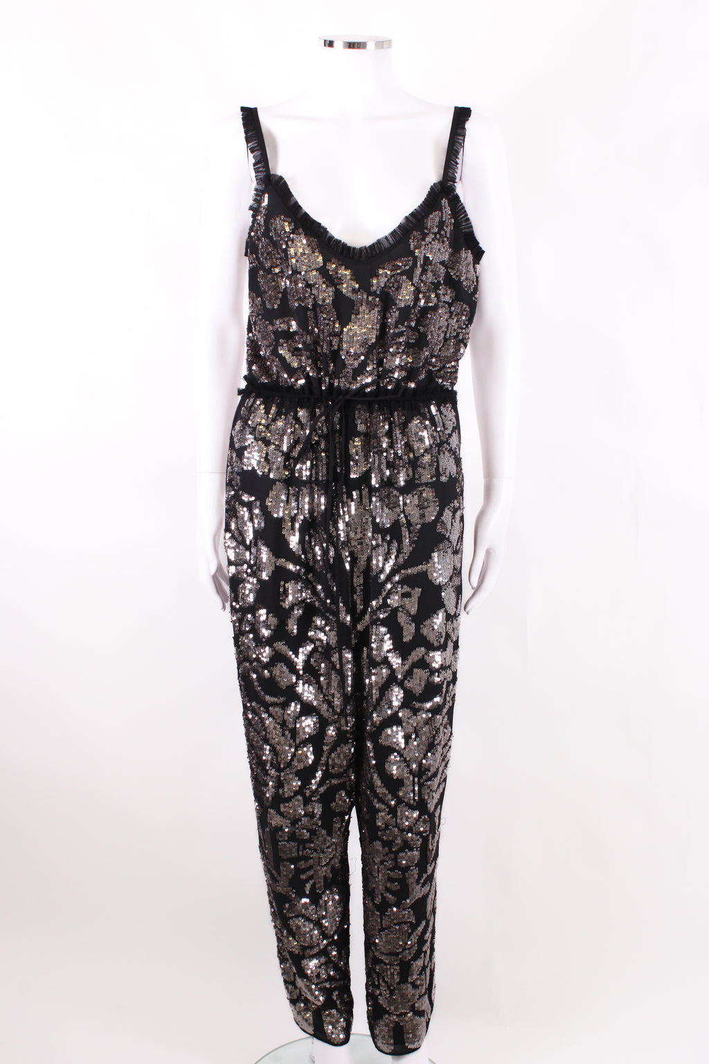 Needle & Thread S/S Sequin Jumpsuit Grey/ Brown 12