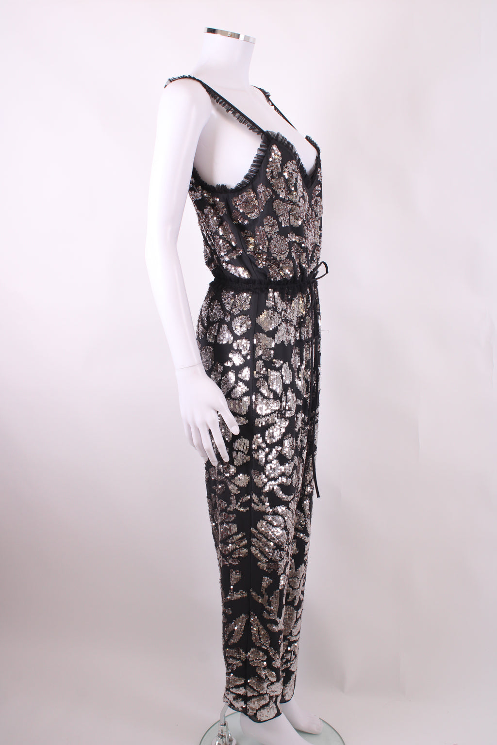 Needle & Thread S/S Sequin Jumpsuit Grey/ Brown 12