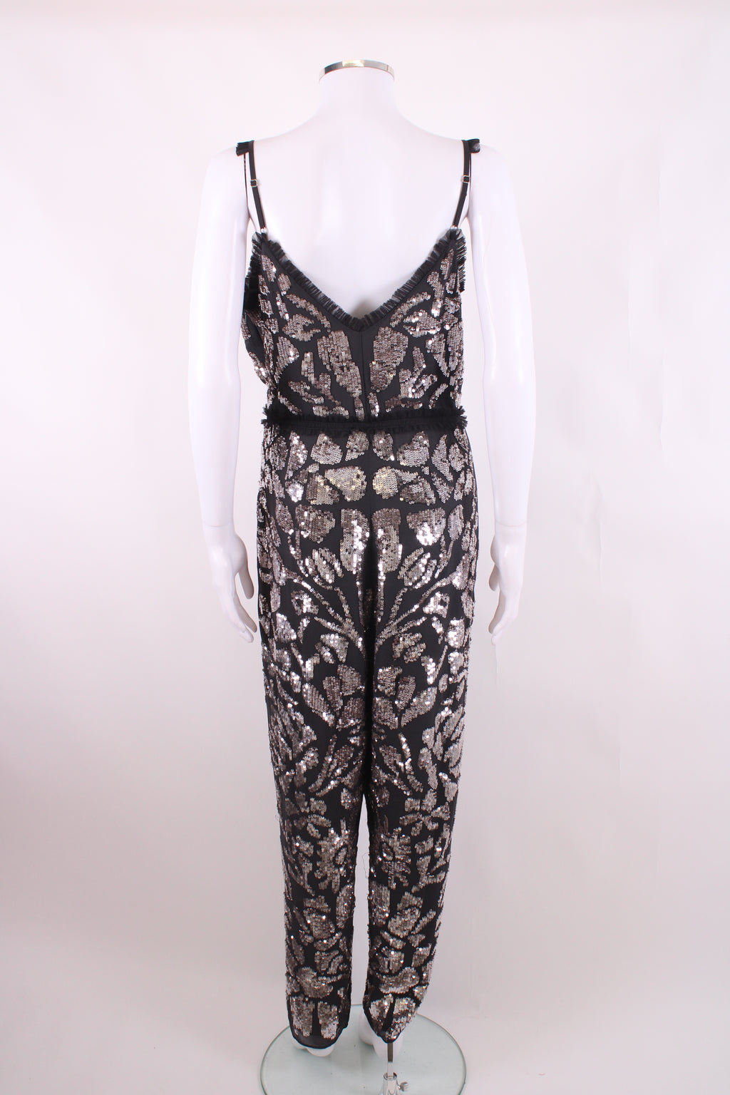 Needle & Thread S/S Sequin Jumpsuit Grey/ Brown 12