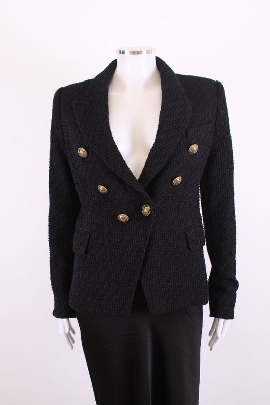 Balmain Boucle Jacket Black