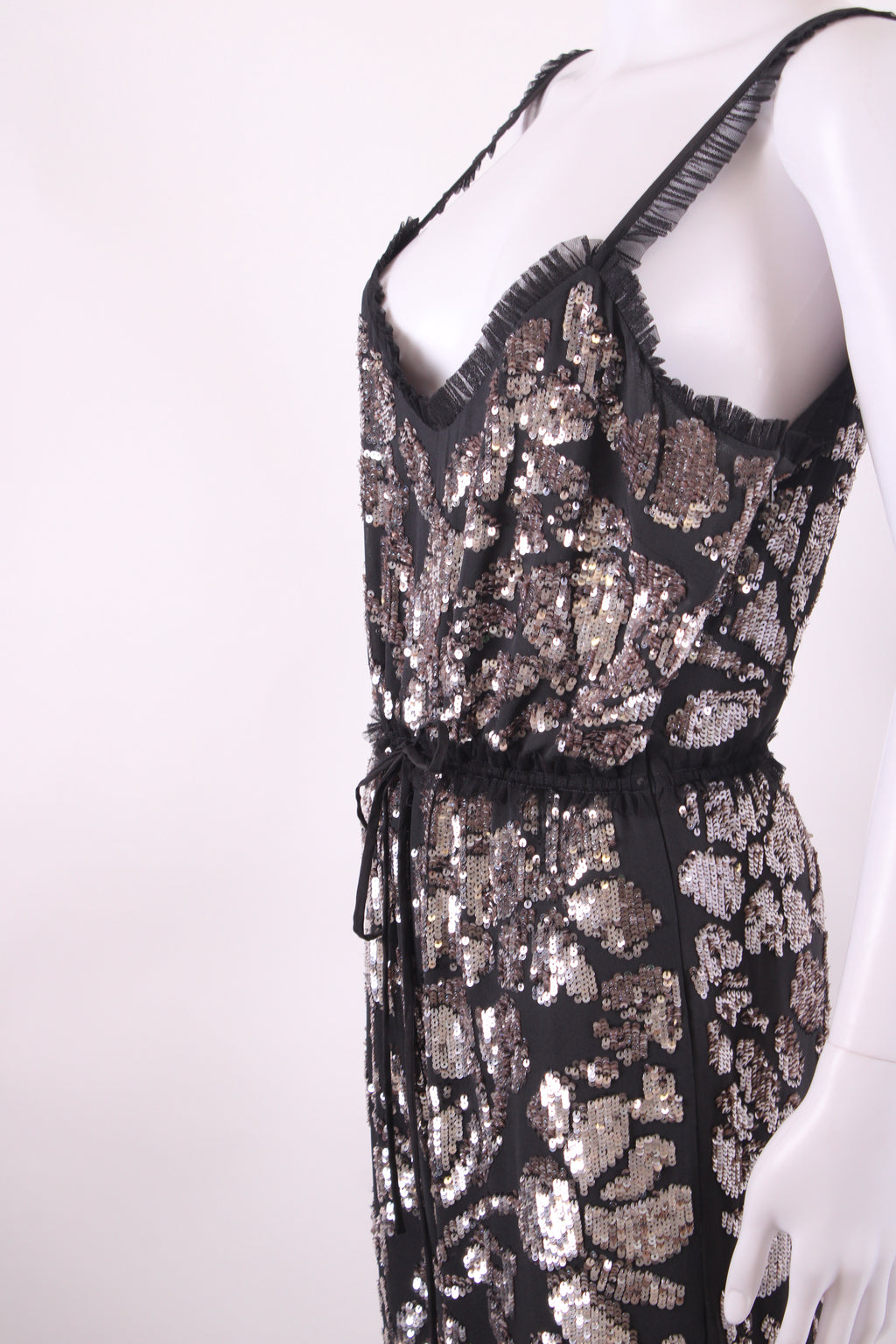Needle & Thread S/S Sequin Jumpsuit Grey/ Brown 12