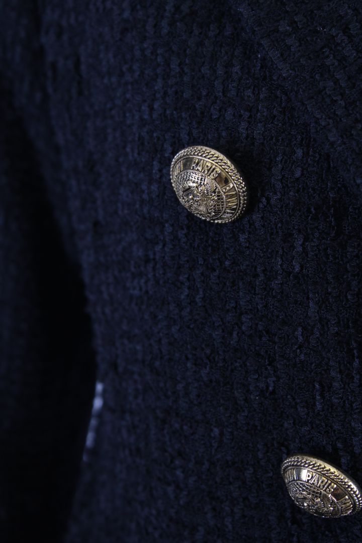 Balmain Boucle Jacket Black