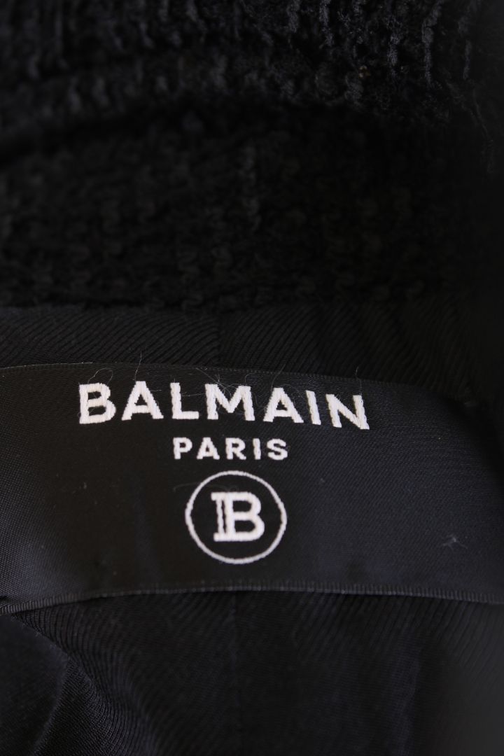 Balmain Boucle Jacket Black