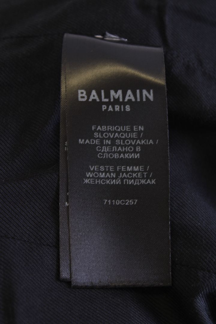 Balmain Boucle Jacket Black