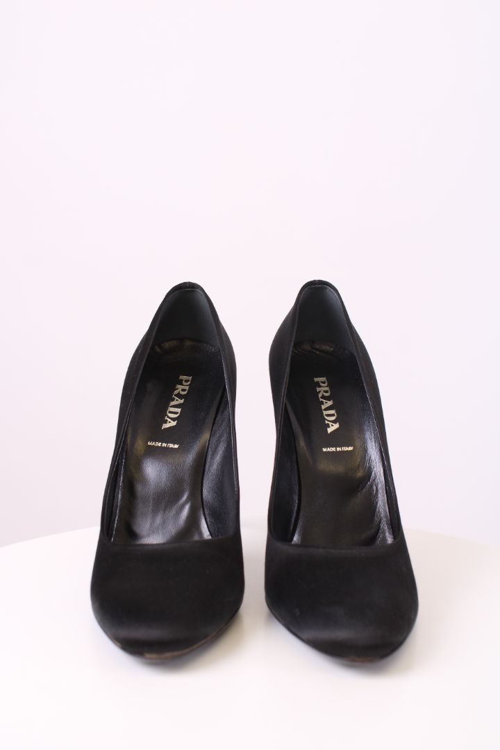 Prada Satin Heels Black 38