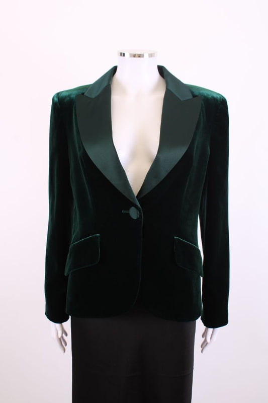 Luisa Spagnoli Velvet Jacket Green M