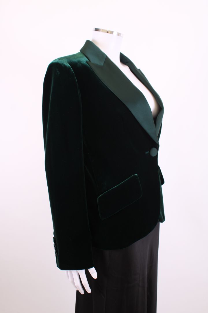 Luisa Spagnoli Velvet Jacket Green M