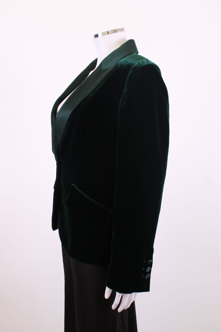 Luisa Spagnoli Velvet Jacket Green M