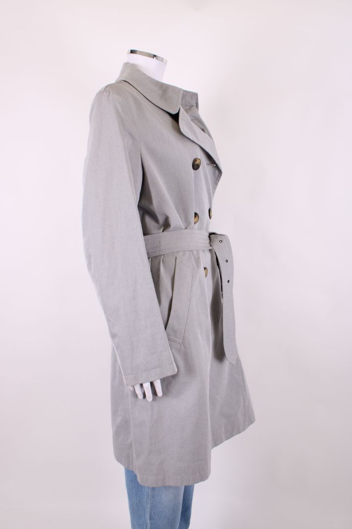 Burberry Midi Length Mac/Trench Coat Grey 14