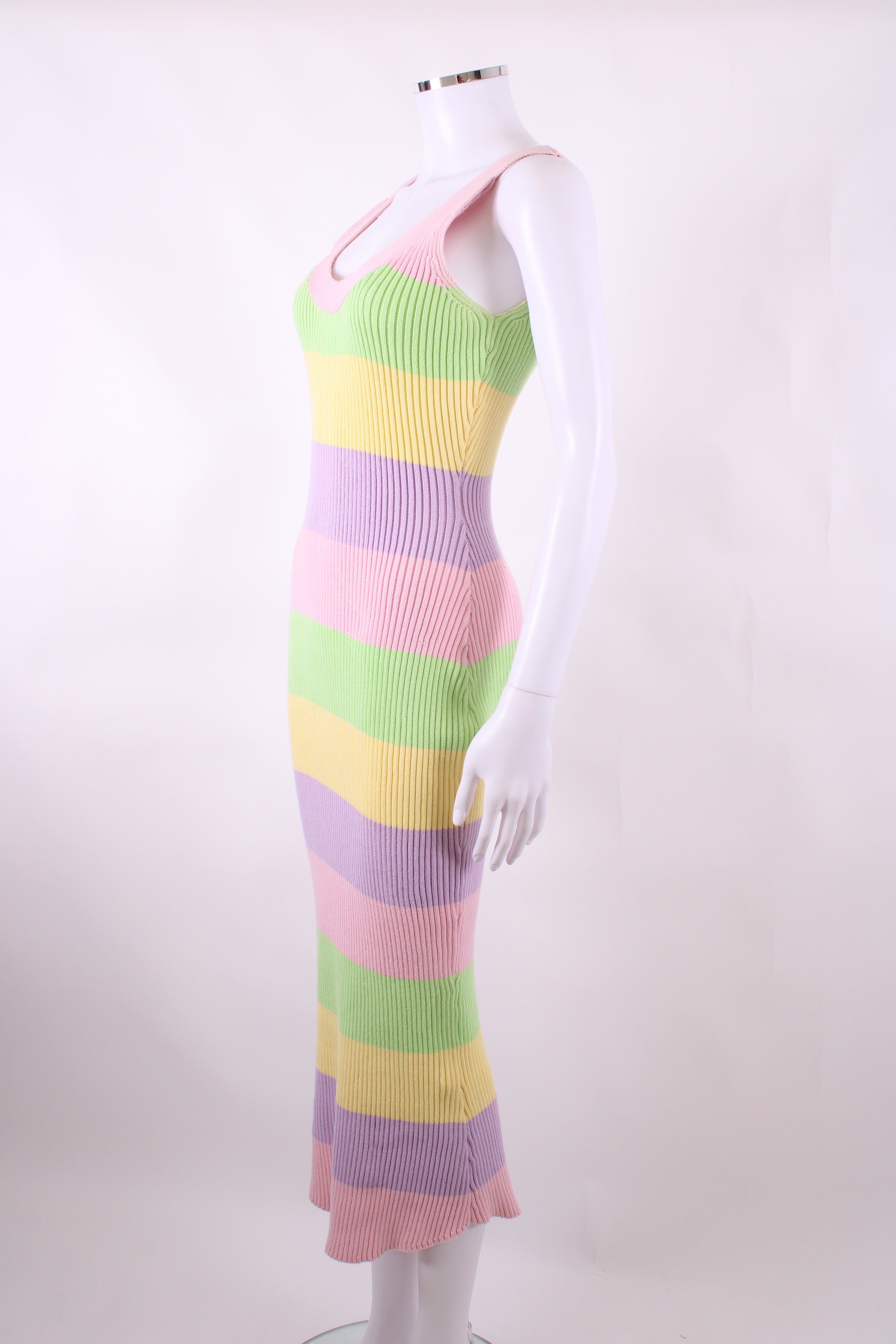 Olivia Rubin Knitted Bodycon Maxi Dress Multicolour XS
