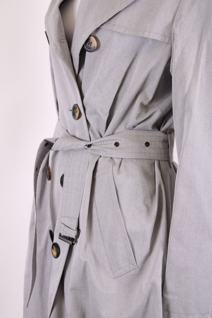 Burberry Mac Coat Grey 14