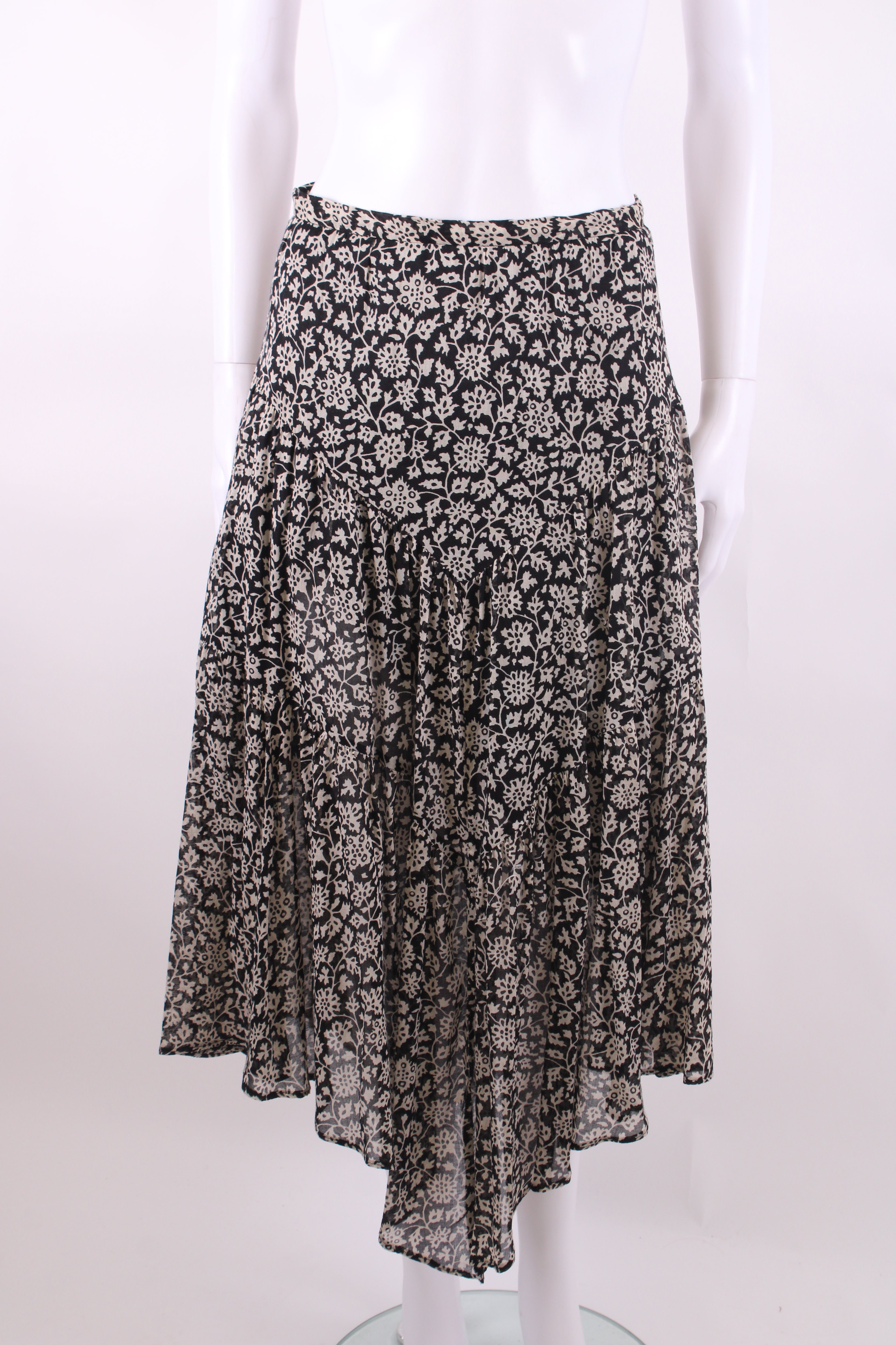 Isabel Marant Etoile L/S Print Shirt/ Skirt Co-ord Black/ White 8/10