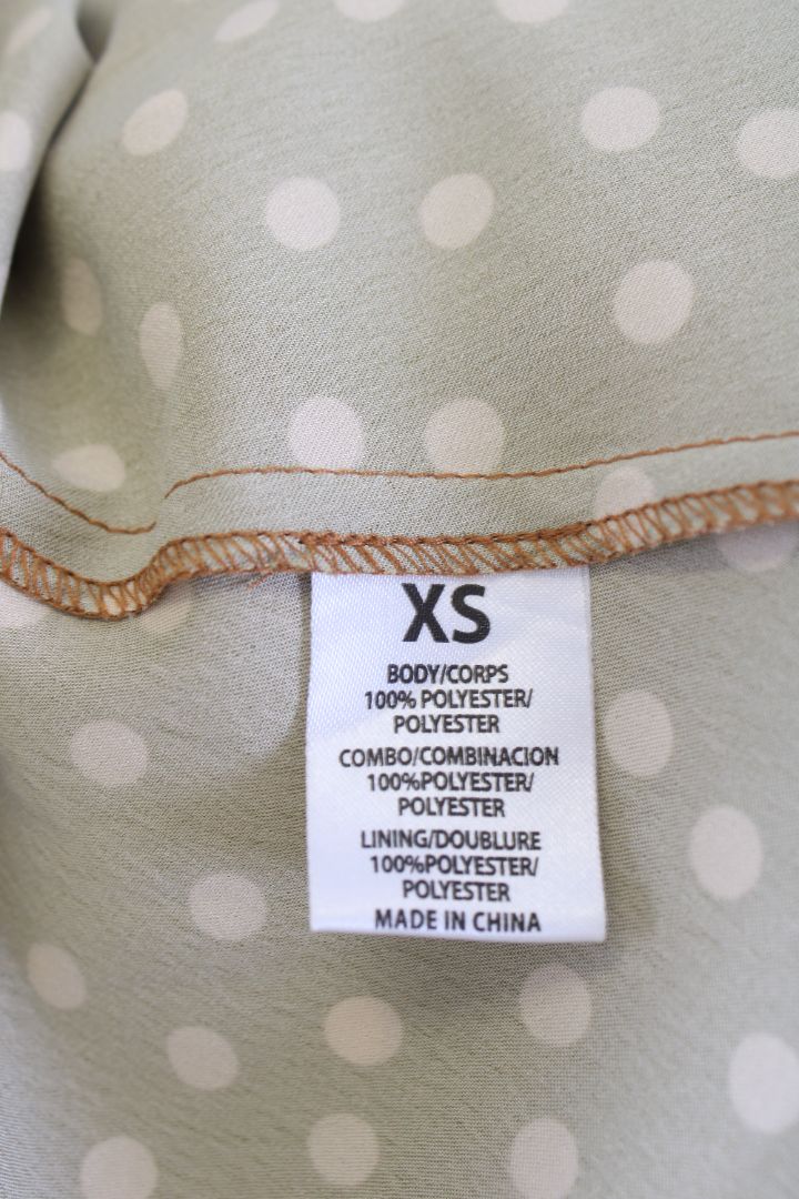 Ronny Kobo L/S Polka Dot Dress Brown/ Cream XS