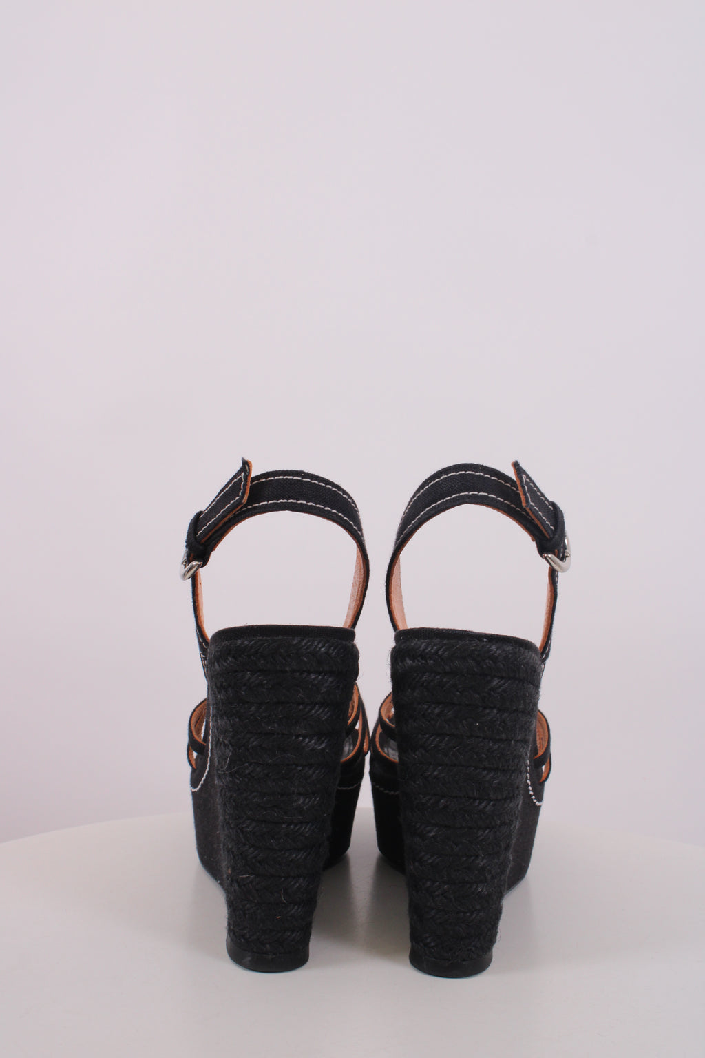 Sergio Rossi Rope Detail Wedges Black 38