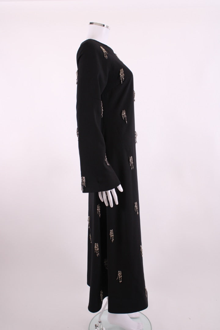 Simkhai L/S Coretta Embellished Dress Black 10