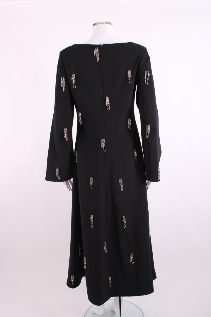 Simkhai L/S Coretta Embellished Dress Black 10