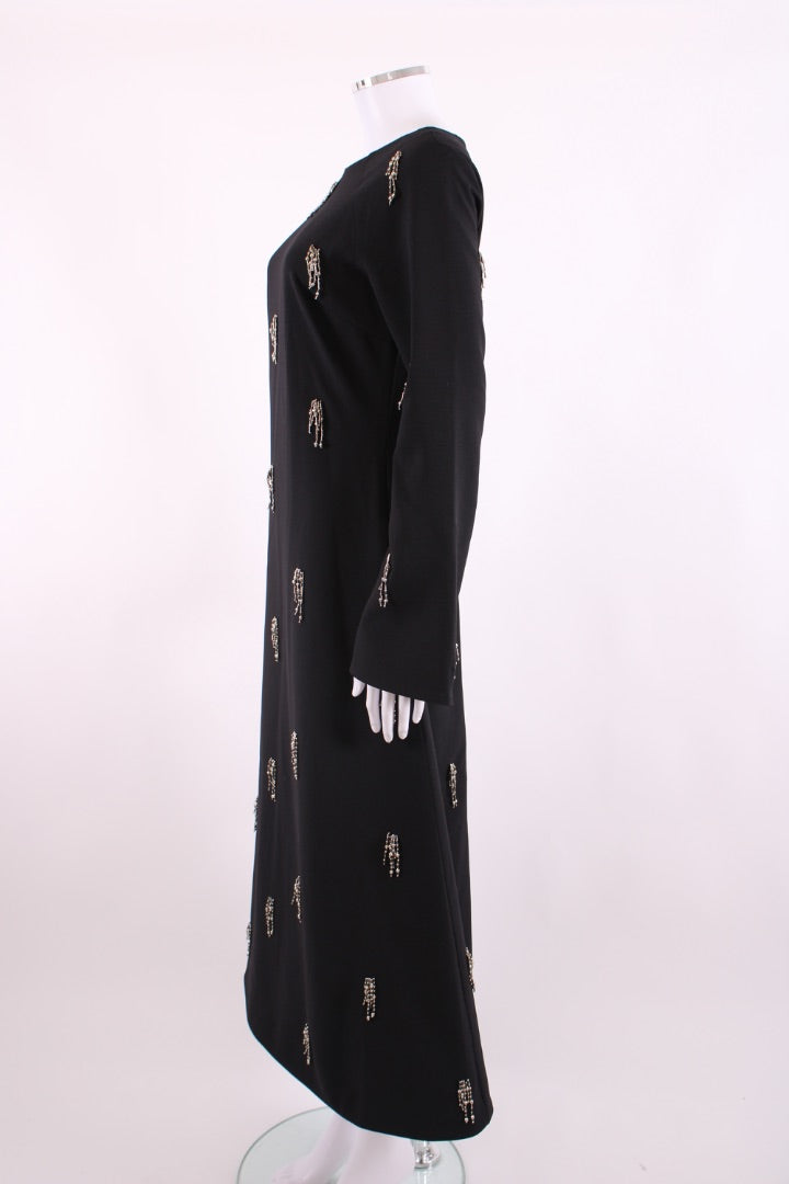 Simkhai L/S Coretta Embellished Dress Black 10