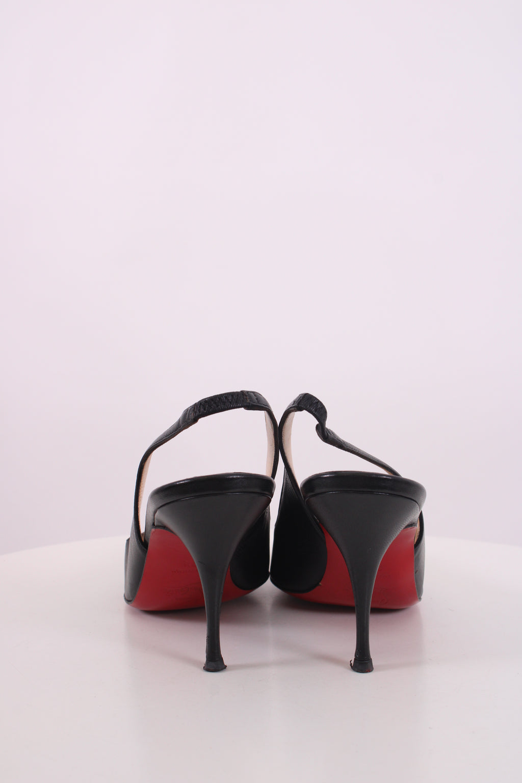 Christian Louboutin Slingback Heels Black 37.5