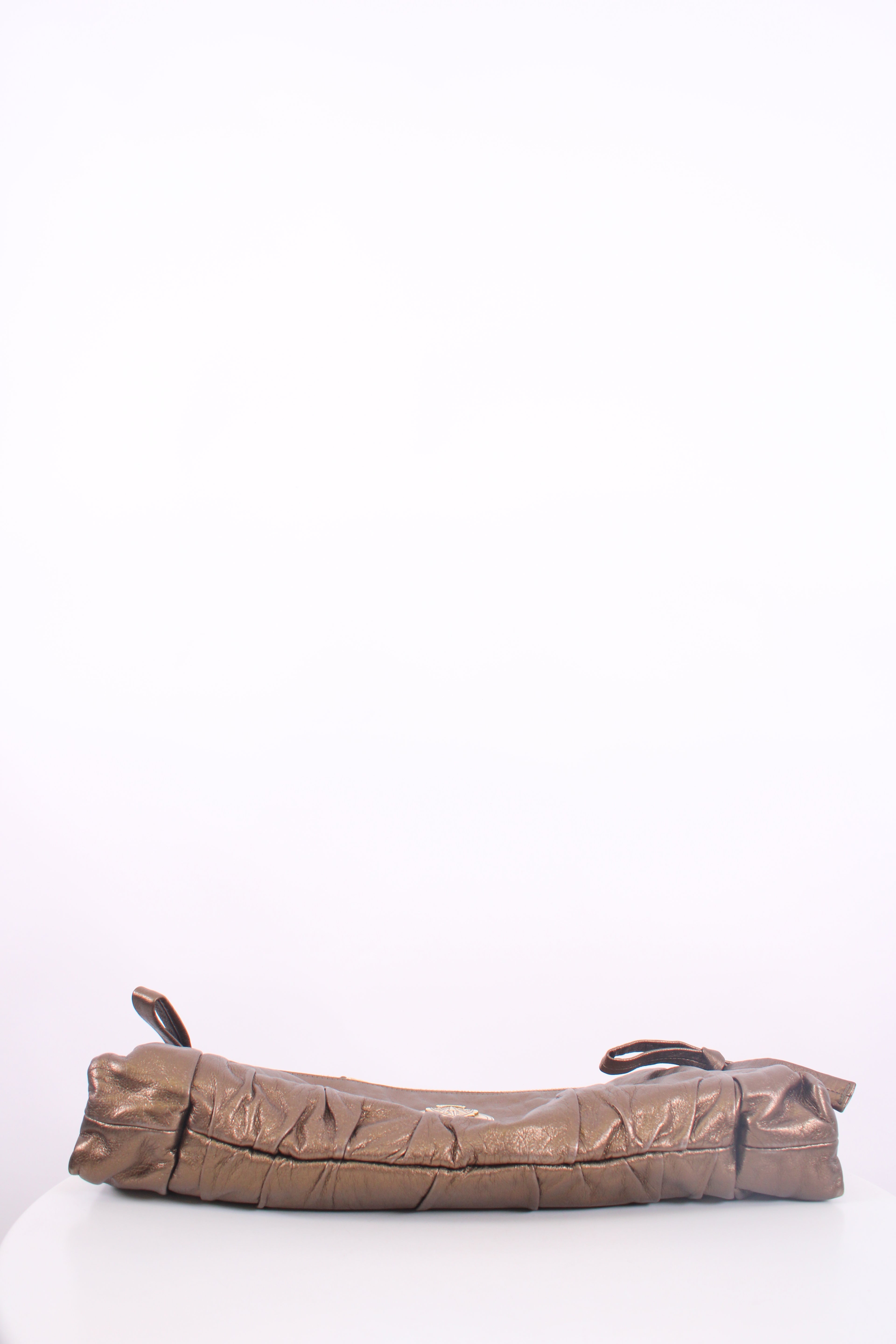 Gucci Hysteria Metallic Clutch Bronze