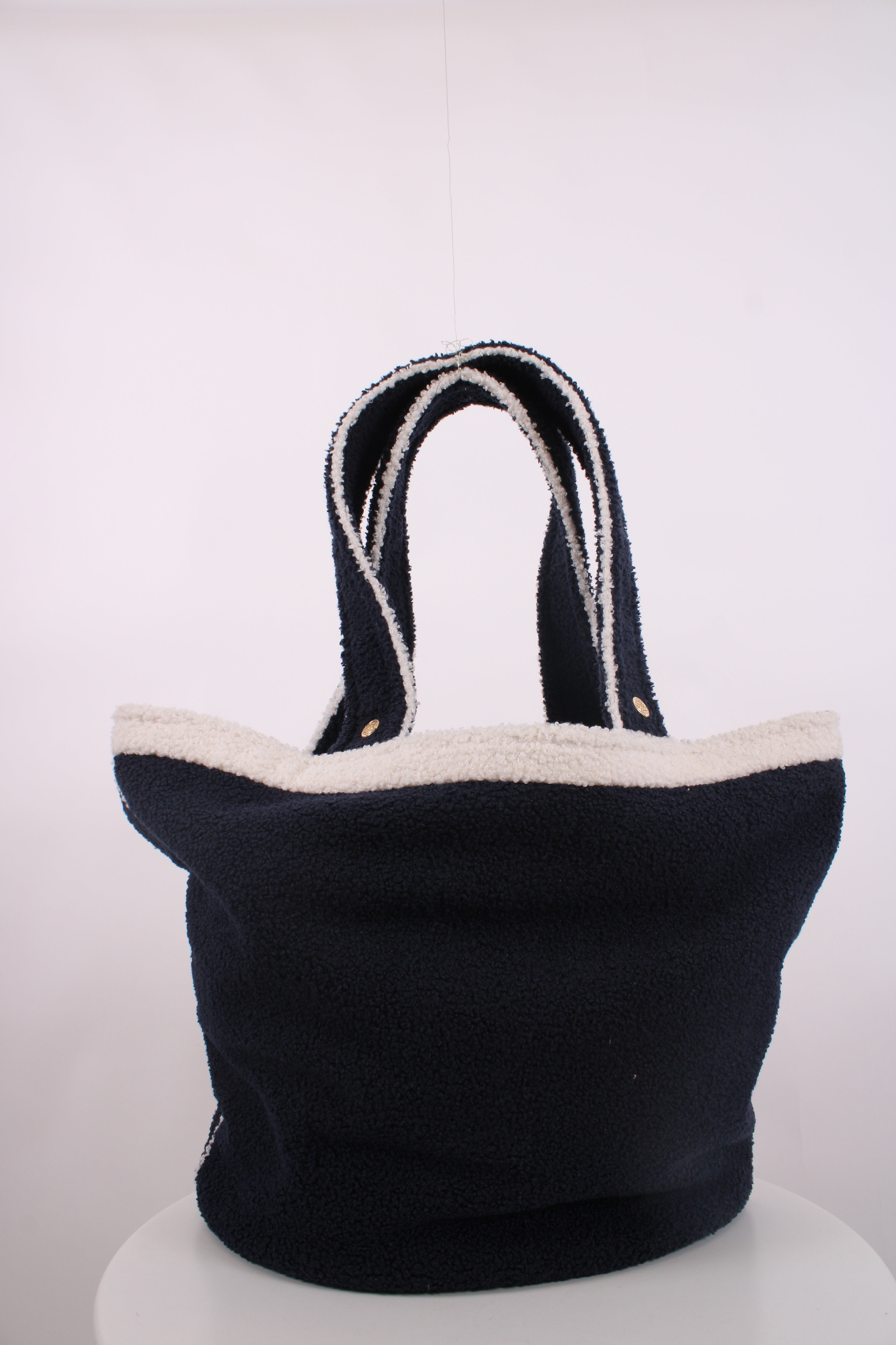 HOLLAND COOPER Towelling Tote Bag Navy