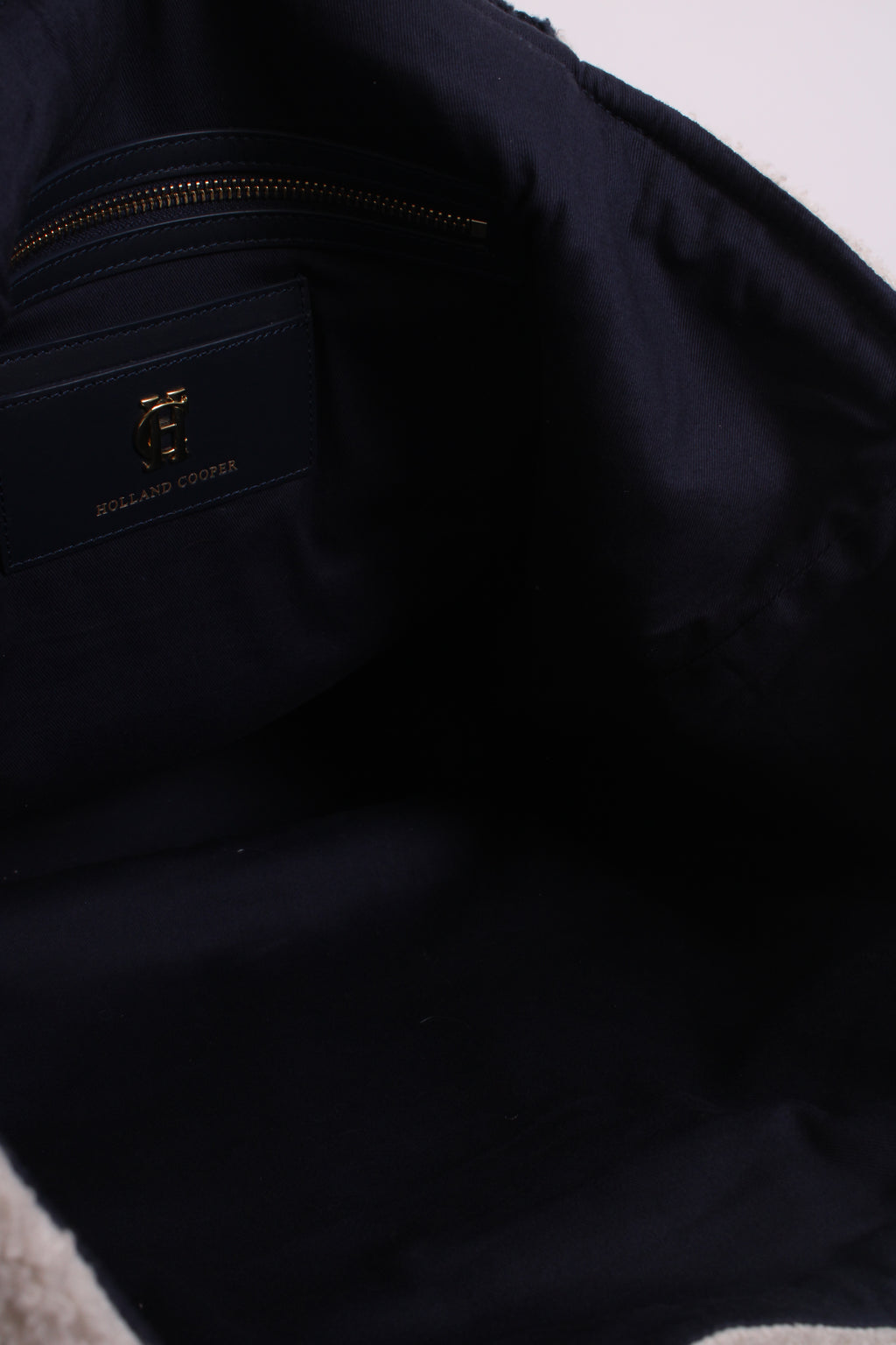 HOLLAND COOPER Towelling Tote Bag Navy