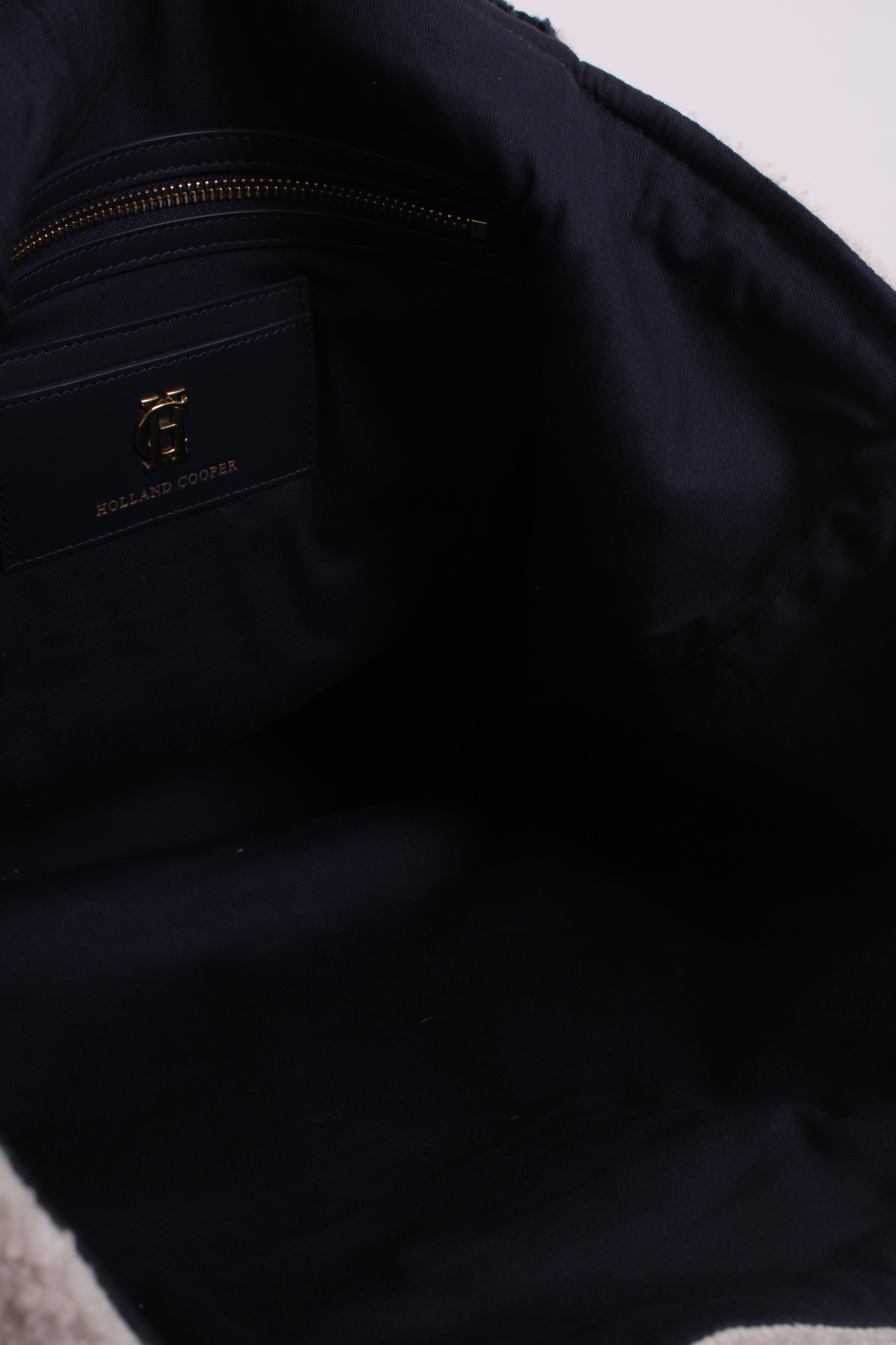 HOLLAND COOPER Towelling Tote Bag Navy