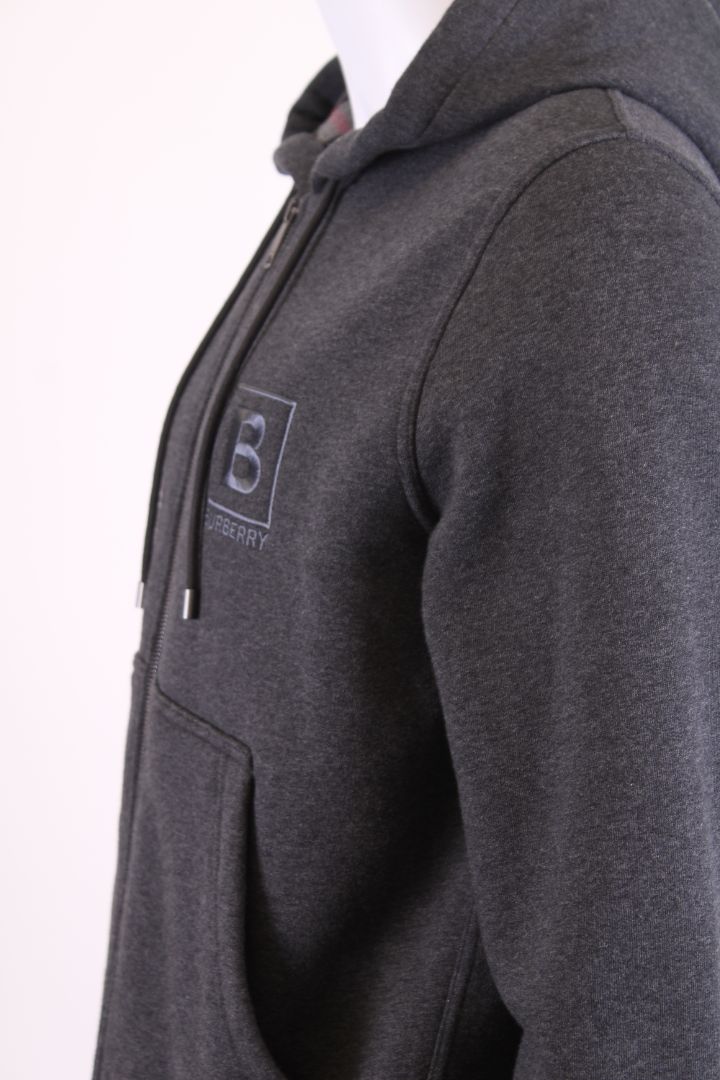 Burberry L/S Logo Hoodie Grey S