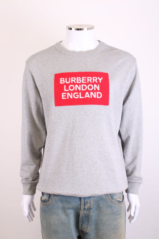 Burberry L/S Logo Sweatshirt Grey/ Red M