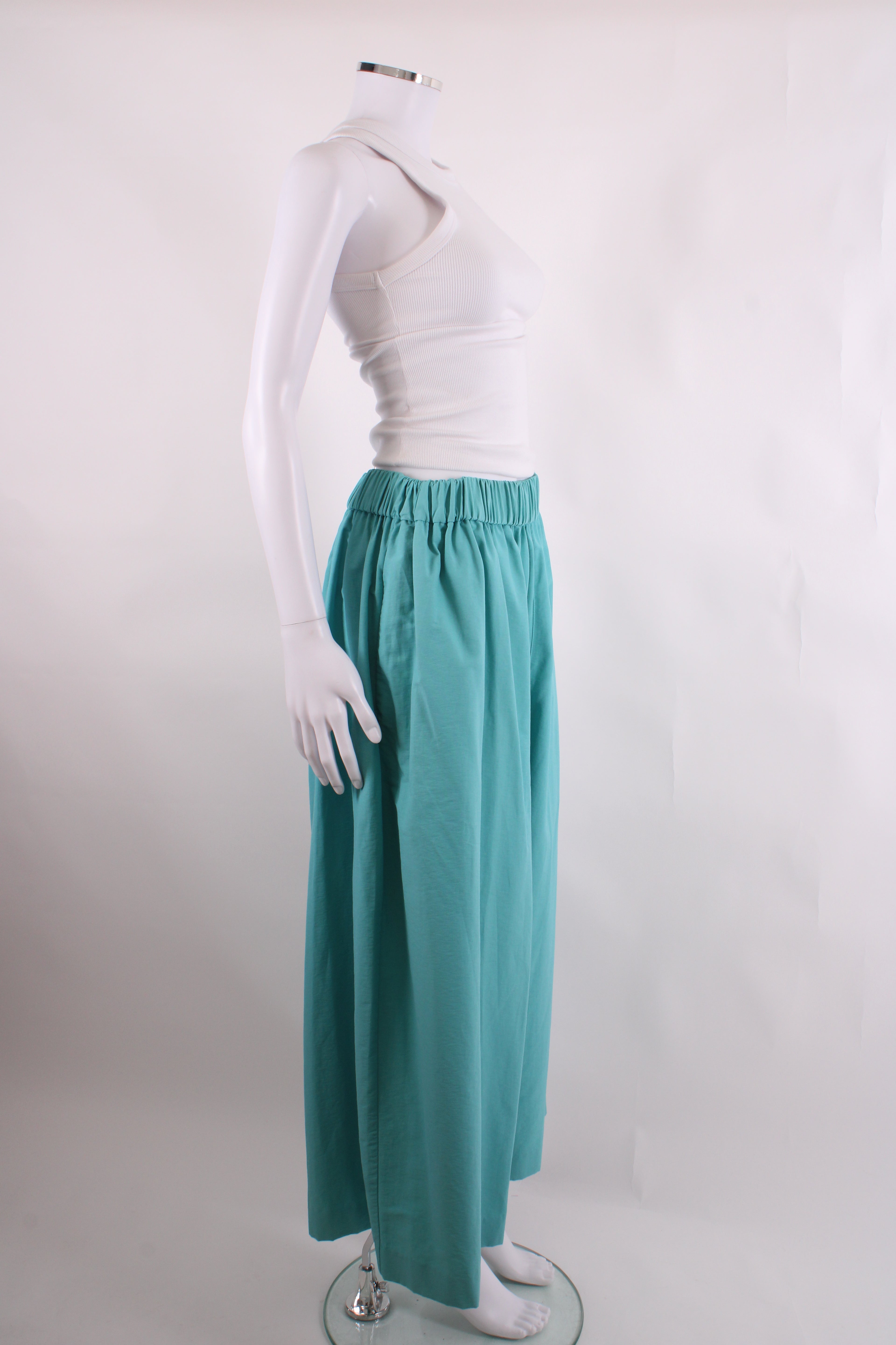 Acne Studios Nubia Archive Wide Leg Trousers Teal 42