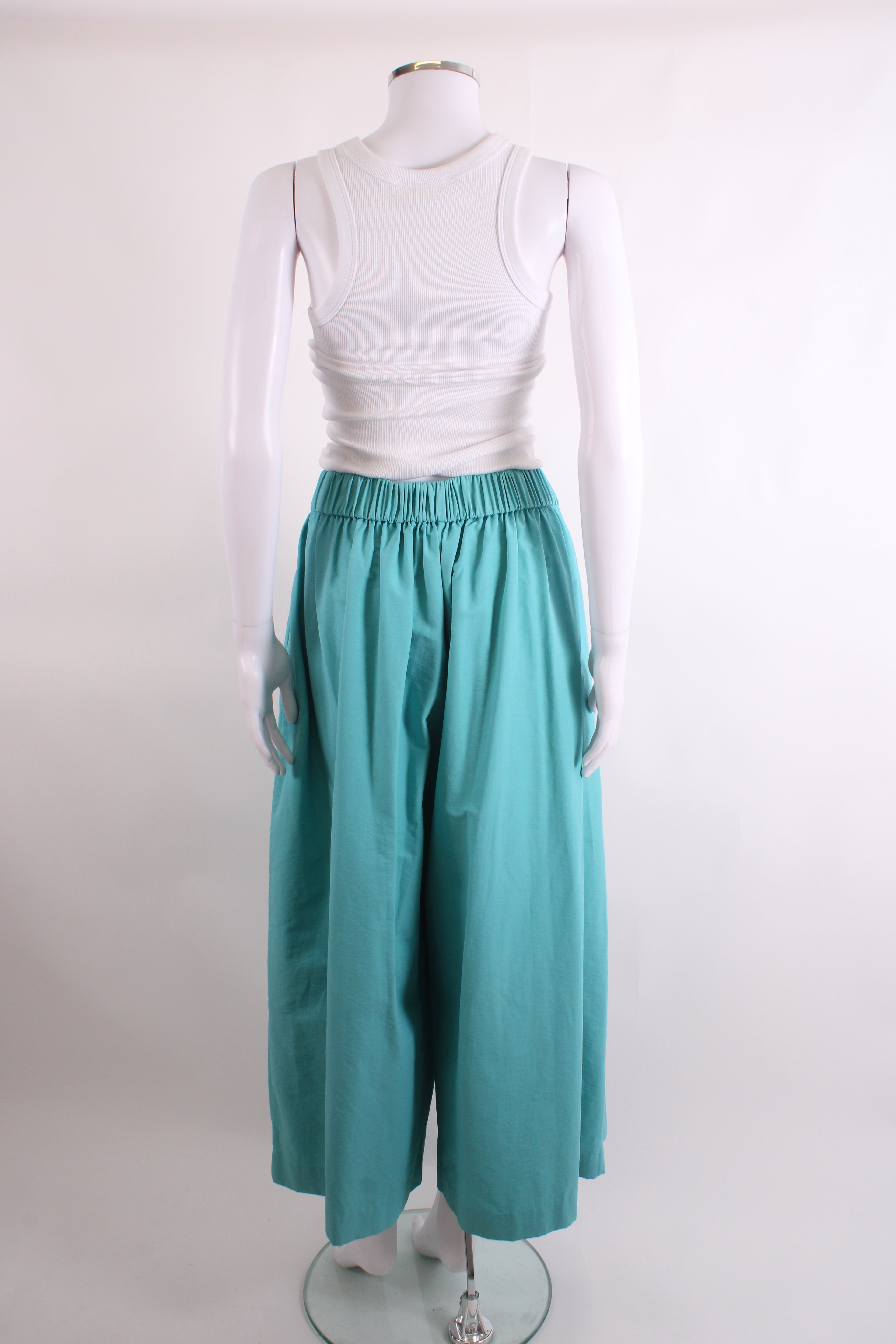 Acne Studios Nubia Archive Wide Leg Trousers Teal 42
