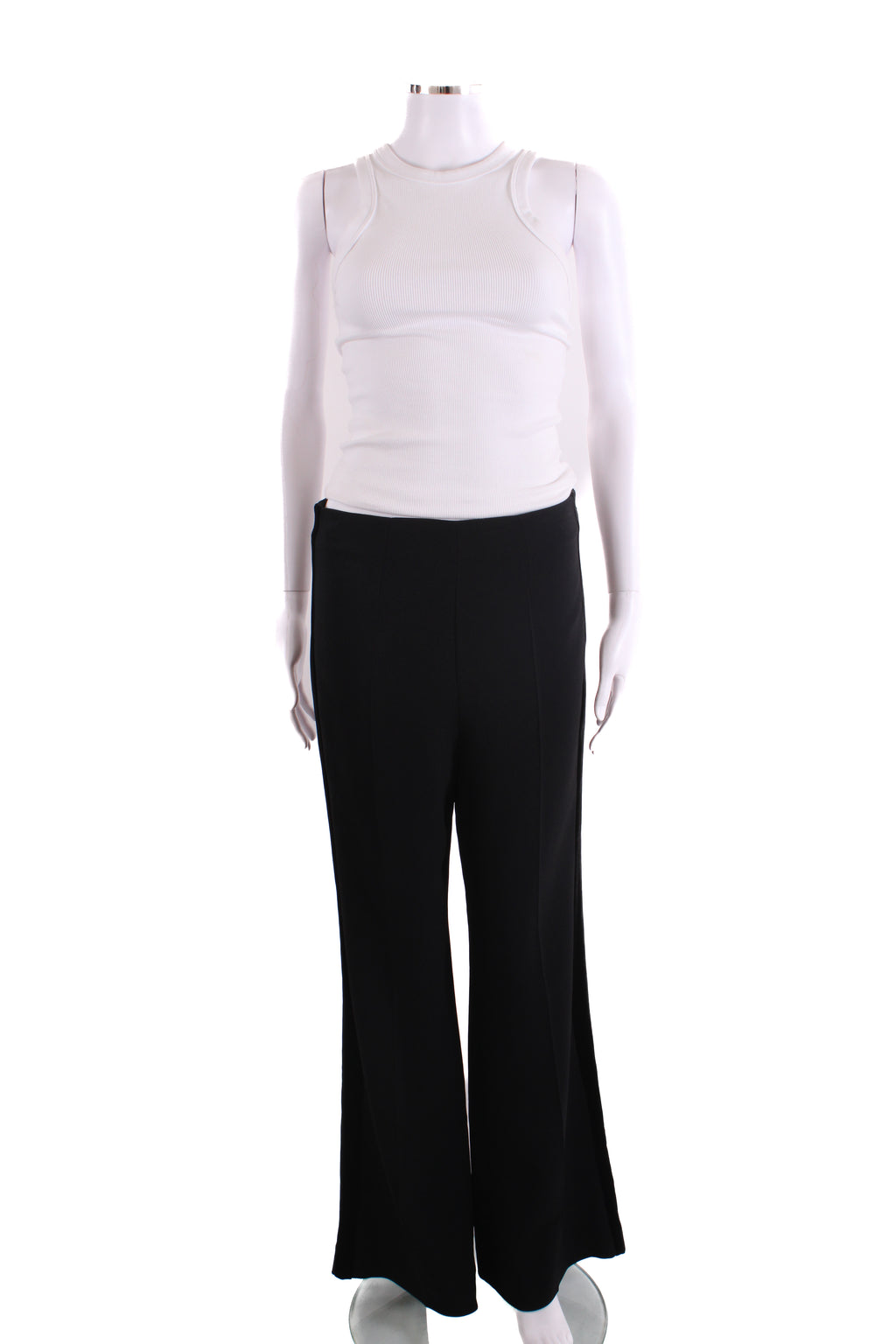 Roland Mouret Velvet Trim Trousers Black 12