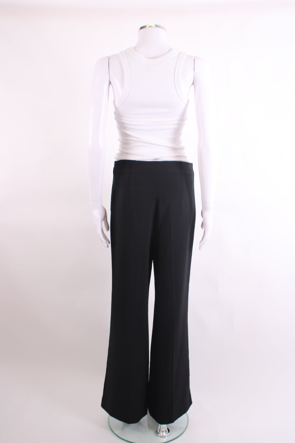 Roland Mouret Velvet Trim Trousers Black 12