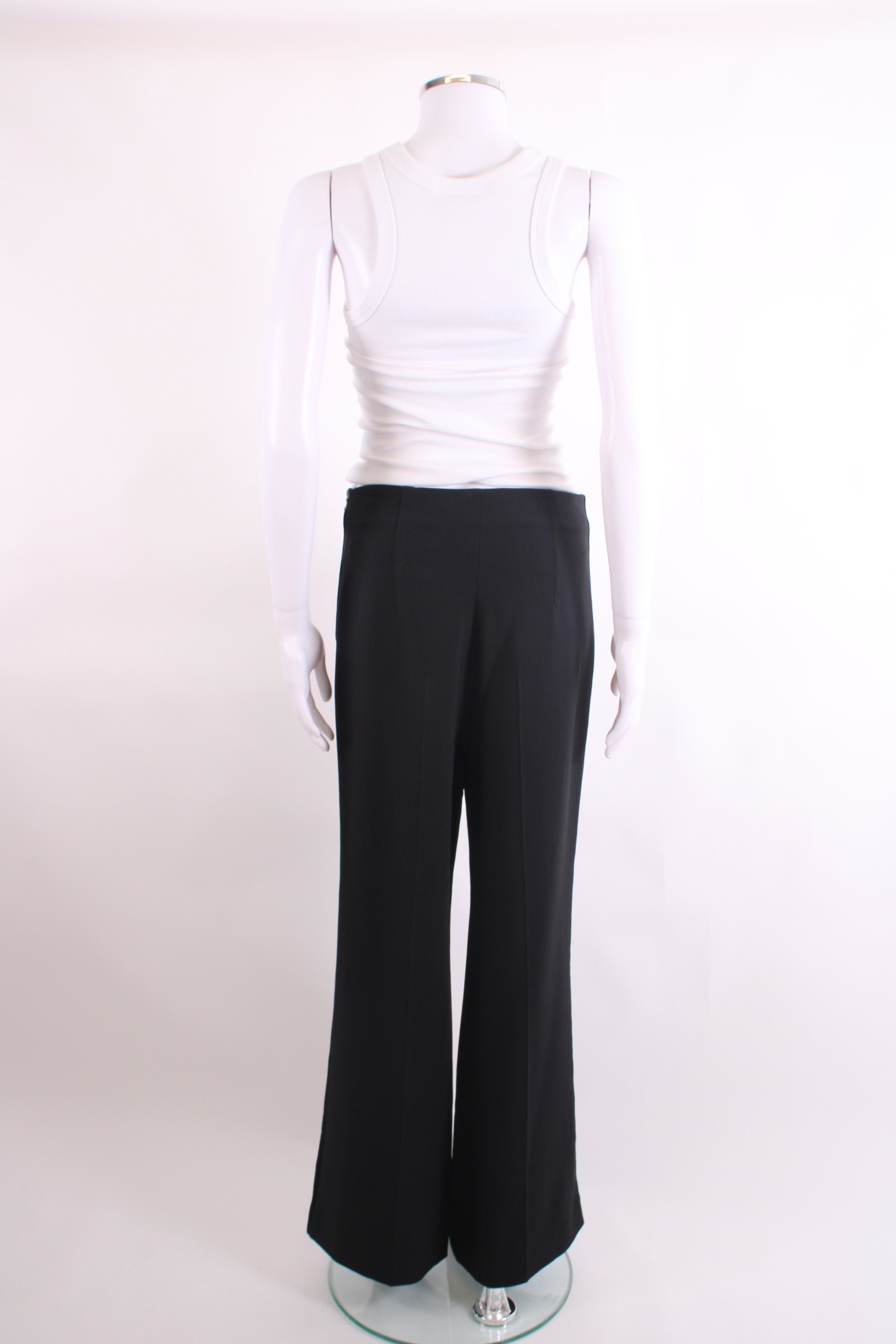 Roland Mouret Velvet Trim Trousers Black 12
