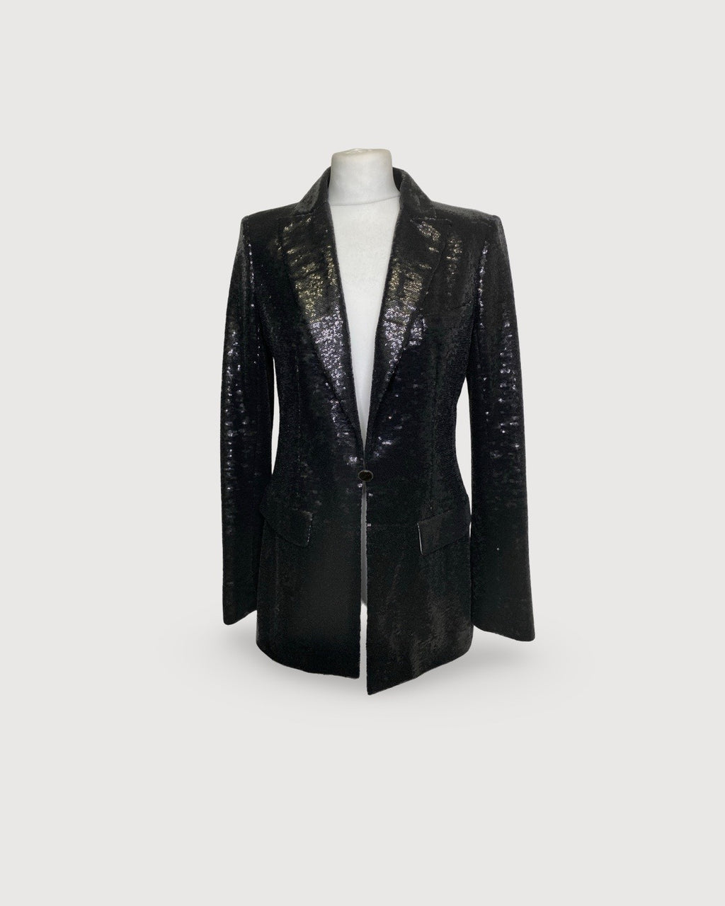 Black Chanel Sequin Jacket