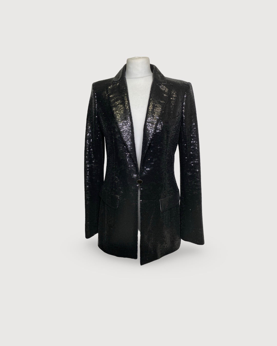 Black Chanel Sequin Jacket